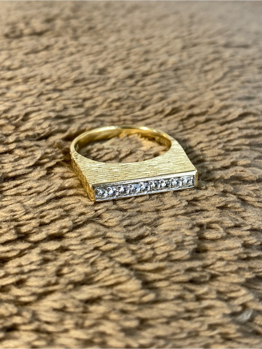 925 Sterling Silver Ring Gold Plated